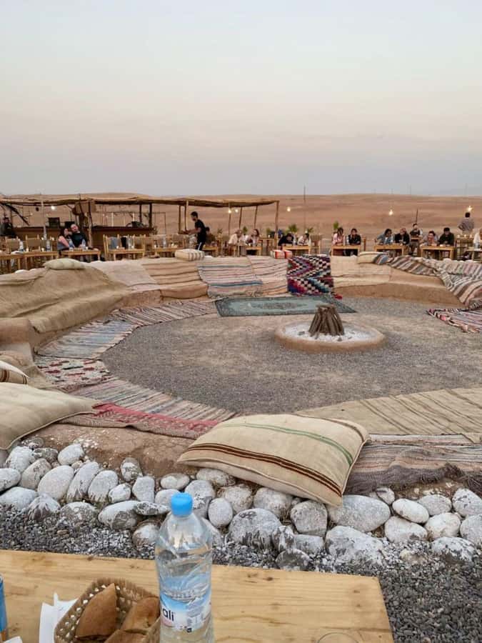 Marrakech: Camel & Quad Bike Tour with Sunset, Dinner & Show - Berber dinner under the tent: Music, campfire energy, and fire show