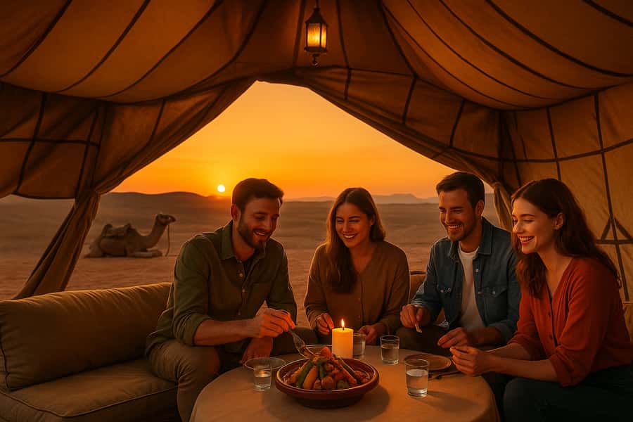 Marrakech: Camel Ride & Sunset Dinner with Fire Show - Quick hits before you go