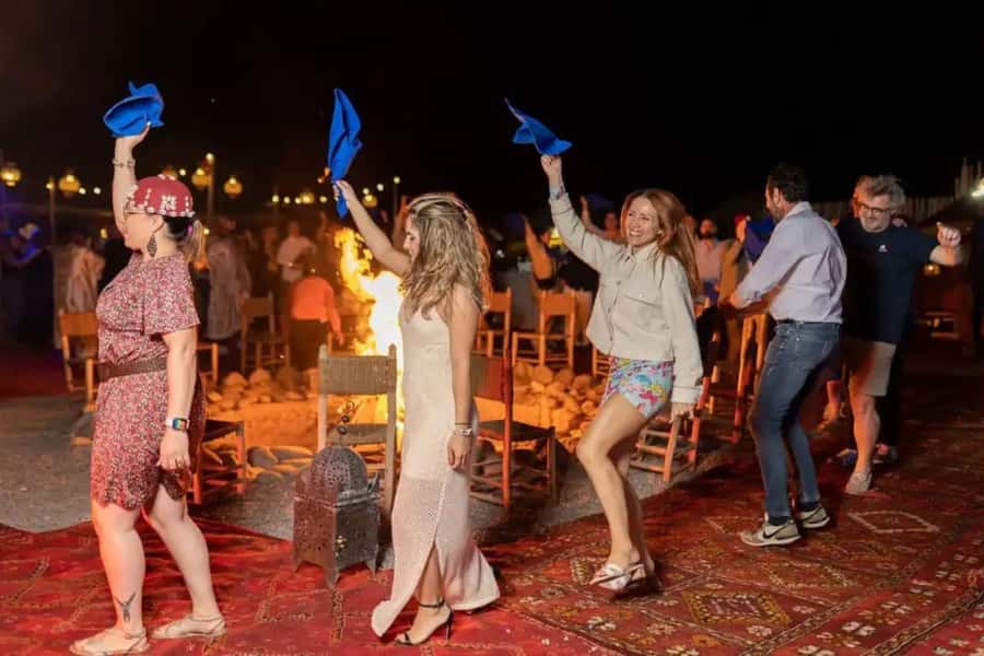 Marrakech: Camel Ride & Sunset Dinner with Fire Show - How the drive out of Marrakech sets up the whole evening