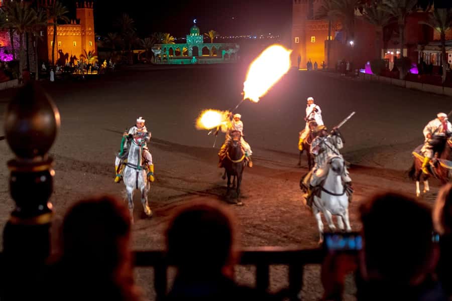 Marrakech: Chez Ali Fantasia Folklore Show & Moroccan Dinner - Entering the Night: Timing, Transport, and Getting There