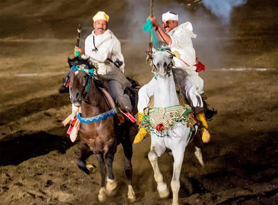 Marrakech: Chez Ali Fantasia Folklore Show & Moroccan Dinner - The Folklore Show: Music, Dancers, Acrobats, and Fireworks