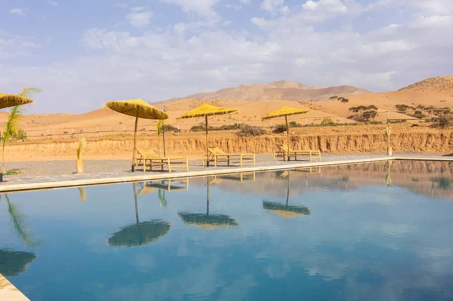 Marrakech: Day Pass in The Desert, swimming pool and lunch - Pool logistics: cold water, towels, and how to actually enjoy it