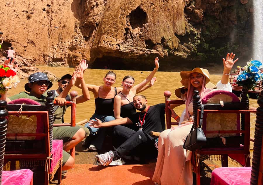 Marrakech: Day Tour to Ouzoud Waterfalls with Boat Trip - The included boat ride at the base: up close without the stress