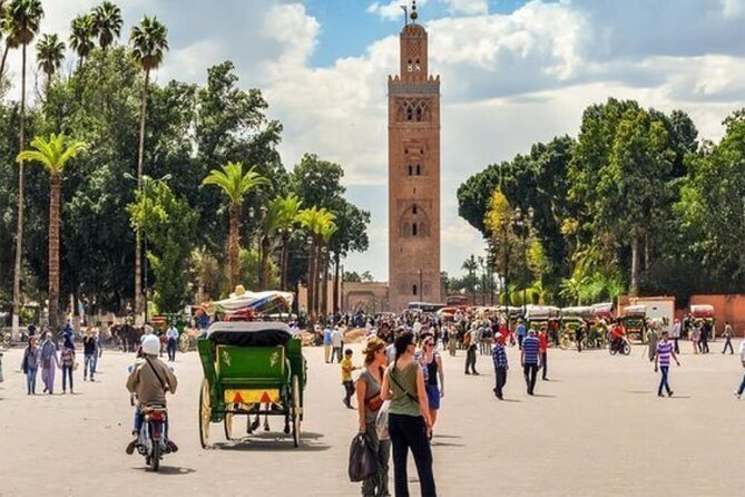 Marrakech Day Trip with Camel Ride from Casablanca - Koutoubia Mosque: exterior orientation, then you’re off to the medina