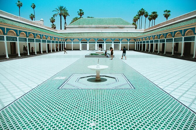 Marrakech Day Trip with Camel Ride from Casablanca - Bahia Palace: beautiful mosaics, but budget the entrance