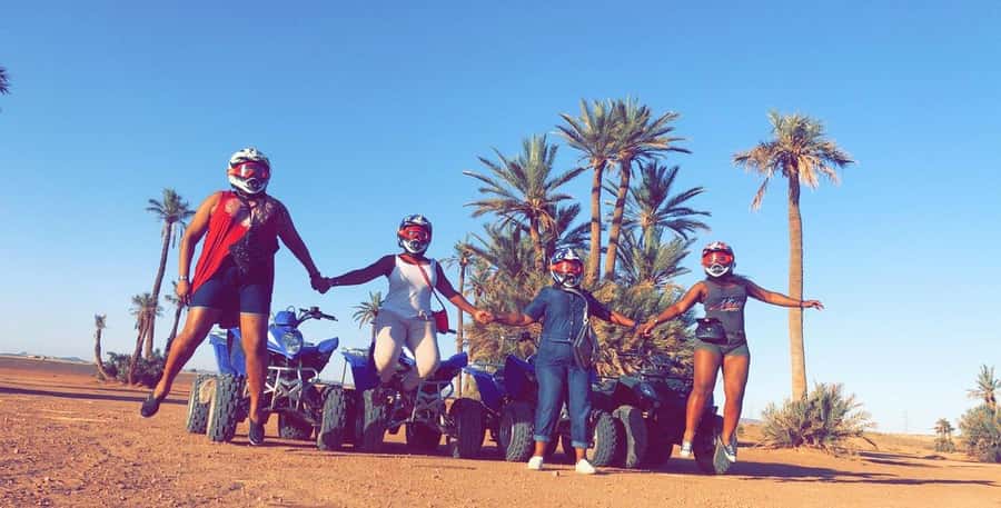 Marrakech: Desert and Palm Grove Sunset Quad Tour with Tea - Who should book this Marrakech quad tour and who should skip