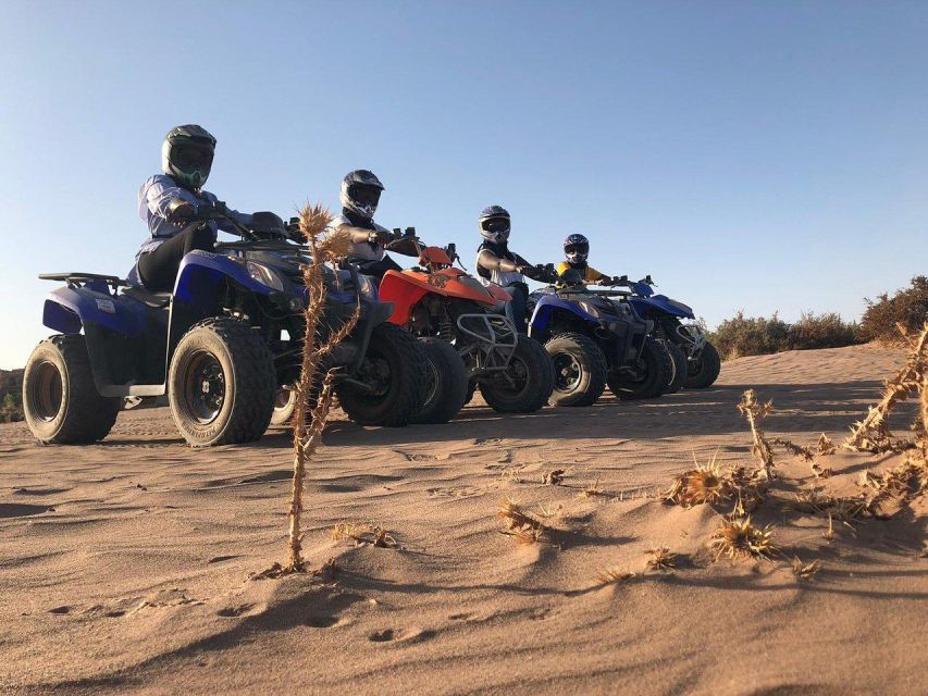 Marrakech: Desert and Palm Grove Sunset Quad Tour with Tea - Tea with nomads: the cultural break that actually matters
