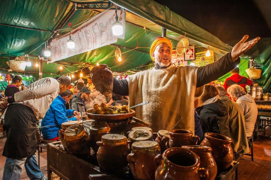 Marrakech: Jemma El Fnaa Food Tour with Dinner - Souks and street snacks: olives, nuts, pastries, and bread