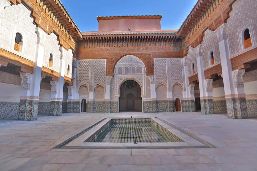 Marrakech: Madrasa Ben Youssef, Secret Garden & Medina Tour - Meeting at Café Argana: your starting line inside the Medina