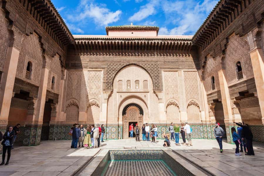Marrakech: Madrassa Ben Youssef, Secret Garden & Medina Tour - Where the tour starts: Cafe de France and Medina orientation