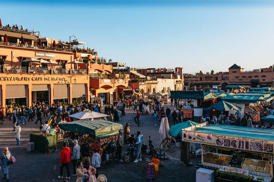 Marrakech: Medina by Night Walking Tour with Moroccan Tea - Night-Time Jemaa el-Fnaa: Meeting at Café de France