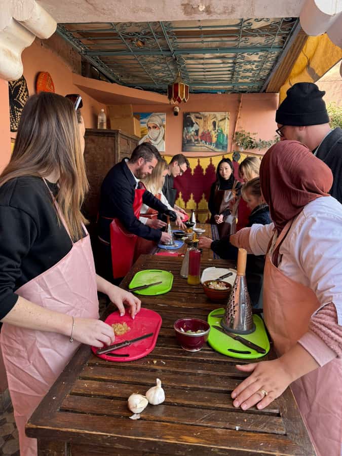 Marrakech: Moroccan Cooking Class with a Local Family - Inside the class: equipment, pace, and getting real turns