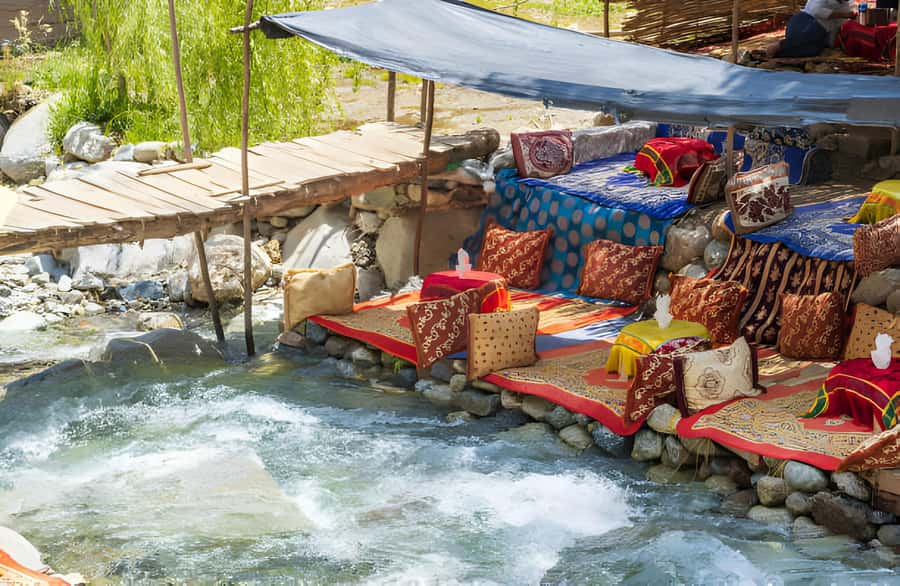 Marrakech: Ourika Valley Waterfalls & Atlas Mountains Trip - Rivers of the Ourika: lunch by the water and a much-needed reset