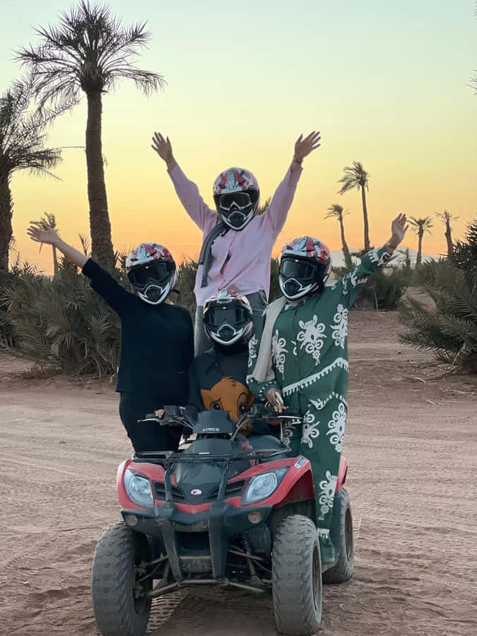 Marrakech: Palm Grove and Jbilat Desert Quad Bike Tour - Tea break and photo stop: built-in moments you’ll actually enjoy