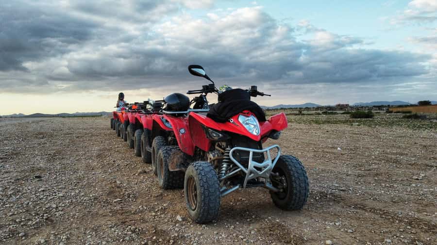 Marrakech: Palmeraie Guided Quad Biking Tour with Tea - Before you ride: helmets, goggles, and the first instructions