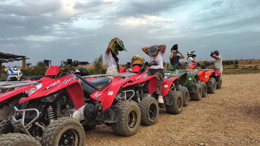 Marrakech: Palmeraie Guided Quad Biking Tour with Tea - The tea break: mint tea, bread with honey, and a Berber-style stop