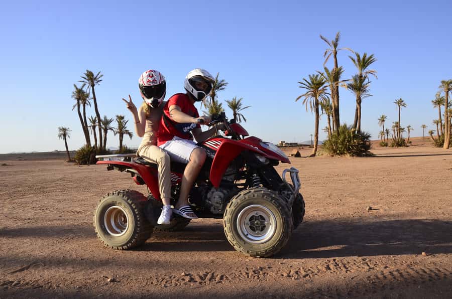 Marrakech: Palmeraie Guided Quad Tour with Tea Break - What to wear: shoes that survive dust and dirt