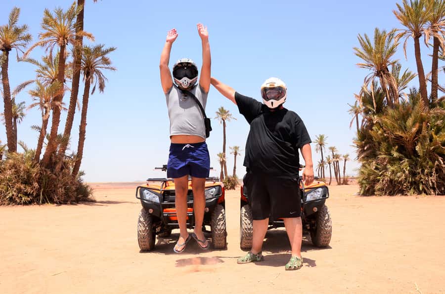 Marrakech: Palmeraie Guided Quad Tour with Tea Break - From briefing to practice: learning the quad before speed