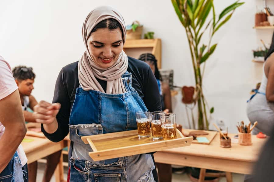 Marrakech: Pottery Workshop with Moroccan Tea - Wheel throwing time: how much you’ll truly do