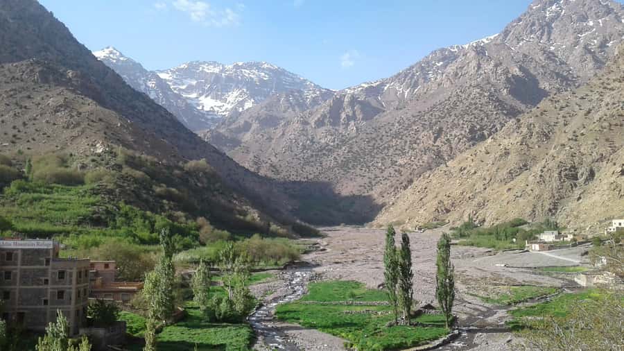 Marrakesh: 2-Day Mt. Toubkal Trek with 1-Night Stay & Meals - Day 1: Aït Mizane, Aremd, Sidi Chamarouch, and the refuge push