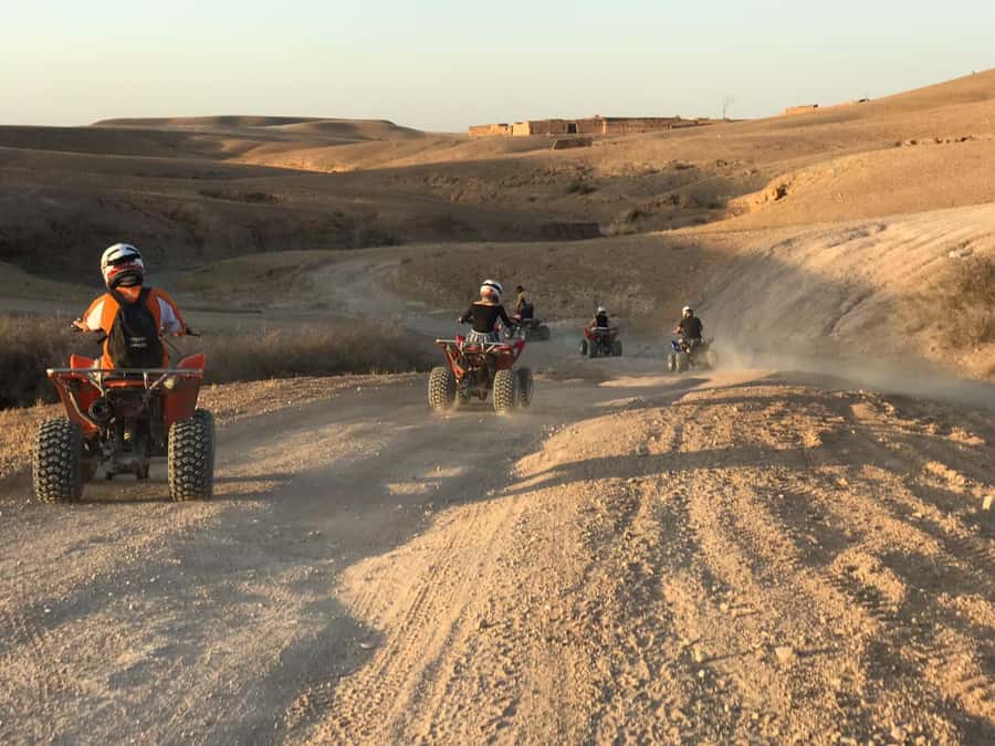 Marrakesh: Agafay Desert Quad & Camel Tour with Dinner - Quad Bikes in the Desert: Real Thrills, Dust, and Instructor Support