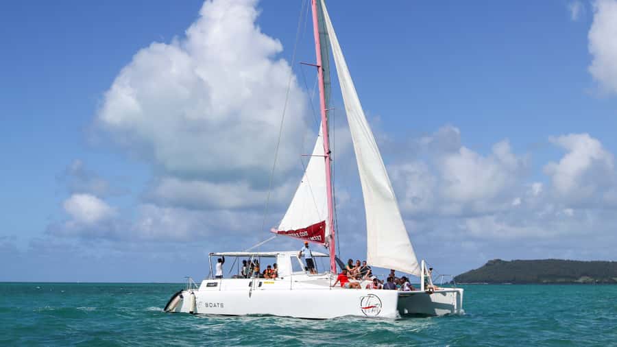 Mauritius: Catamaran Day Cruise to lle aux Cerfs with Lunch - The catamaran cruise that feels like a beach day in motion