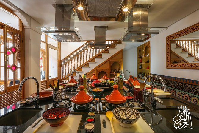 Moroccan Cooking Workshop in Marrakech - Cooking Moroccan dishes at your own station (with Dada in control)