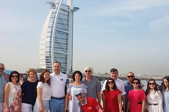 Old and Modern Dubai City Tour - Burj Al Arab beach-side photos: iconic, but it’s mostly just photos