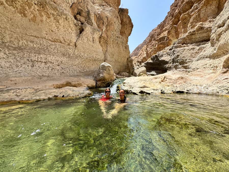 Oman’s Hidden Gems: Wadi Shab & Bimmah Sinkhole - Stop 1: Wadi Shab Hike Through Canyon Pools
