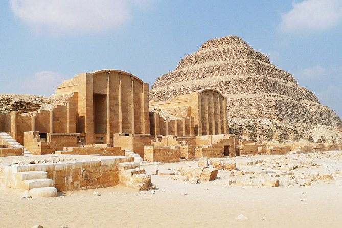 Private Tour: Giza Pyramids, Sphinx, Memphis, Sakkara - A 9:00 am Cairo pick-up that saves your morning