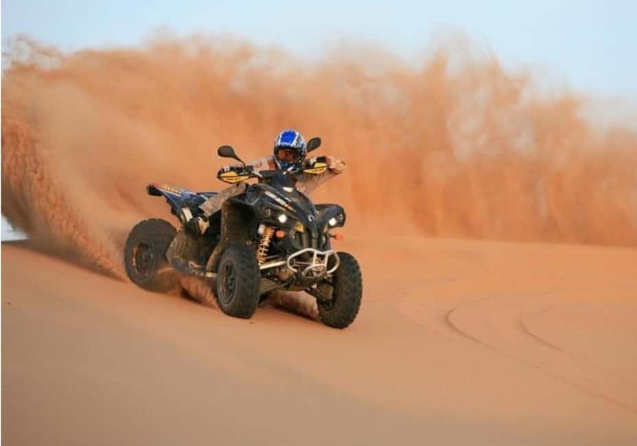 Qatar: ATV & Quad Dune Bashing, Camel Ride, & Sandboarding - Pickup, Getting There, and Why the Morning Matters