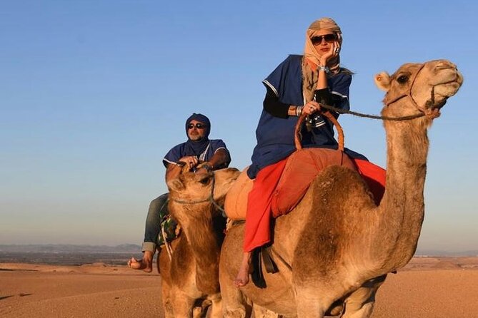 Quad Bike & Camel Ride & Dinner Show In Agafay Desert - The Camel Ride: Sunset Photos and a Practical Tip About Scarves