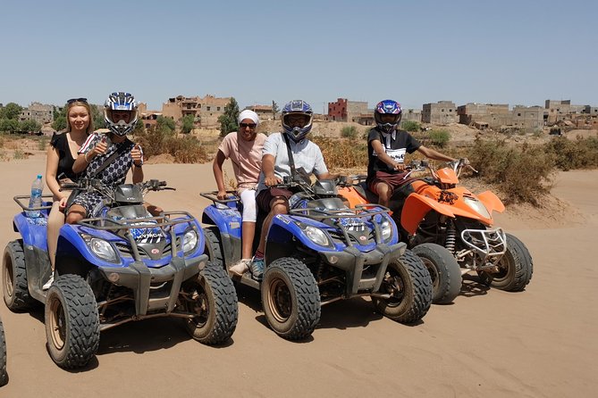 Quad, camel and dinner with show in the desert of Agafay - What to pack for Agafay dust and bumpy riding