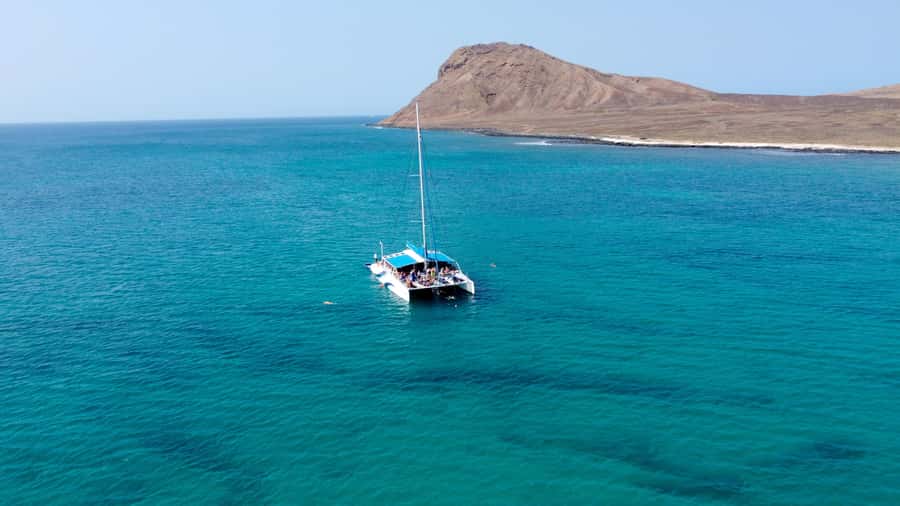 Sal: All-Inclusive Half-Day Lounge Catamaran Cruise - On Board: Snacks, Towels, Snorkel Equipment, and Unlimited Drinks