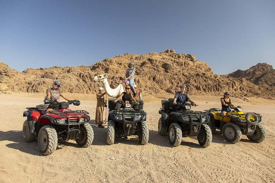 Sharm El Sheikh: Quad Biking & Desert Safari with Pickup - The main ride: 3 hours of dunes, speed, and mountain views