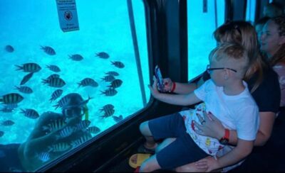 Sharm El-Sheikh: Seascope Submarine boat cruise with pickup - The semi-submarine moment: what 3 to 4 meters below feels like
