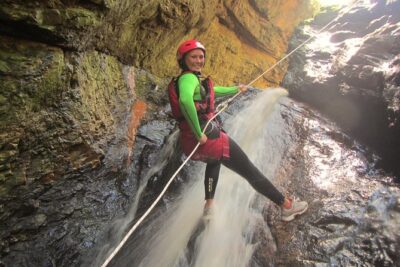 Standard Canyoning Trip in The Crags, South Africa - From Base Camp to the canyon: the short drive and the first rappel