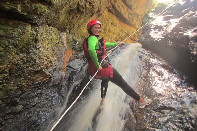 Standard Canyoning Trip in The Crags, South Africa - From Base Camp to the canyon: the short drive and the first rappel