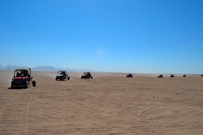 Stargazing Safari Adventure by Jeep with Bedouin Dinner-Hurghada - Sunset on the Red Sea chain hill, then dinner by the camp setup