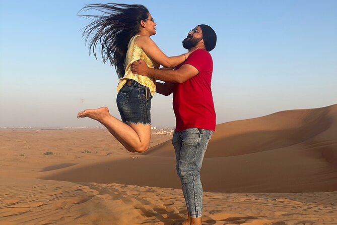 Sunset Desert safari with Camel Ride Sand Board & BBQ Dinner - Dinner at the desert camp: international buffet BBQ, plus sheesha and drinks
