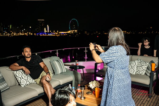 Superyacht Experience in Dubai with Dinner and Live Music - The onboard setup: WiFi, Mario Kart, and a not-too-crowded feel