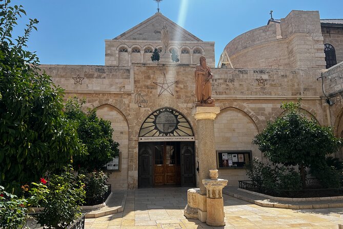 Travel to Bethlehem Half Day Guided Tour from Jerusalem & TelAviv - Driving views: Old City walls from the bus