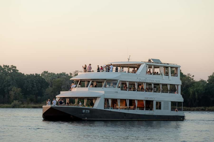 Victoria Falls: 2-Hour Luxury Zambezi River Sunset Cruise - Arriving at the Zambezi: pickup timing and your deck choice