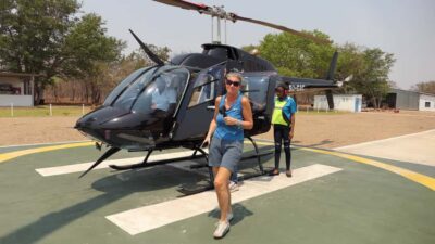 Victoria Falls: Helicopter Tour with Hotel Pickup - The flight route: Victoria Falls from the window, left and right