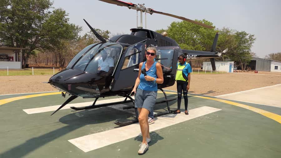 Victoria Falls: Helicopter Tour with Hotel Pickup - The flight route: Victoria Falls from the window, left and right