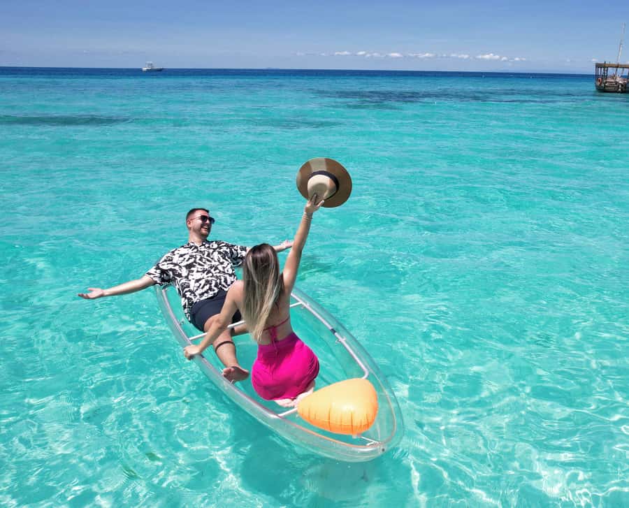 Zanzibar: Transparent Kayak and Drone (with Pickup Included) - Key highlights at a glance