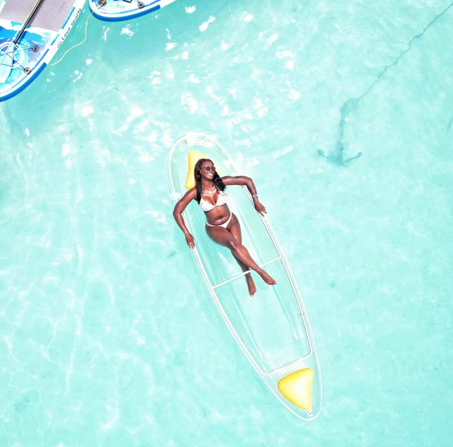 Zanzibar: Transparent Kayak and Drone (with Pickup Included) - Transparent Kayaks Over Nungwi–Kendwa Waters